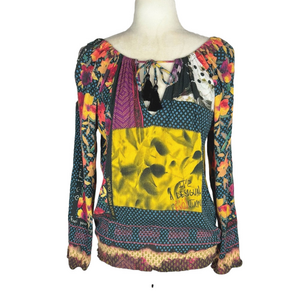 Desigual multicolour blouson top